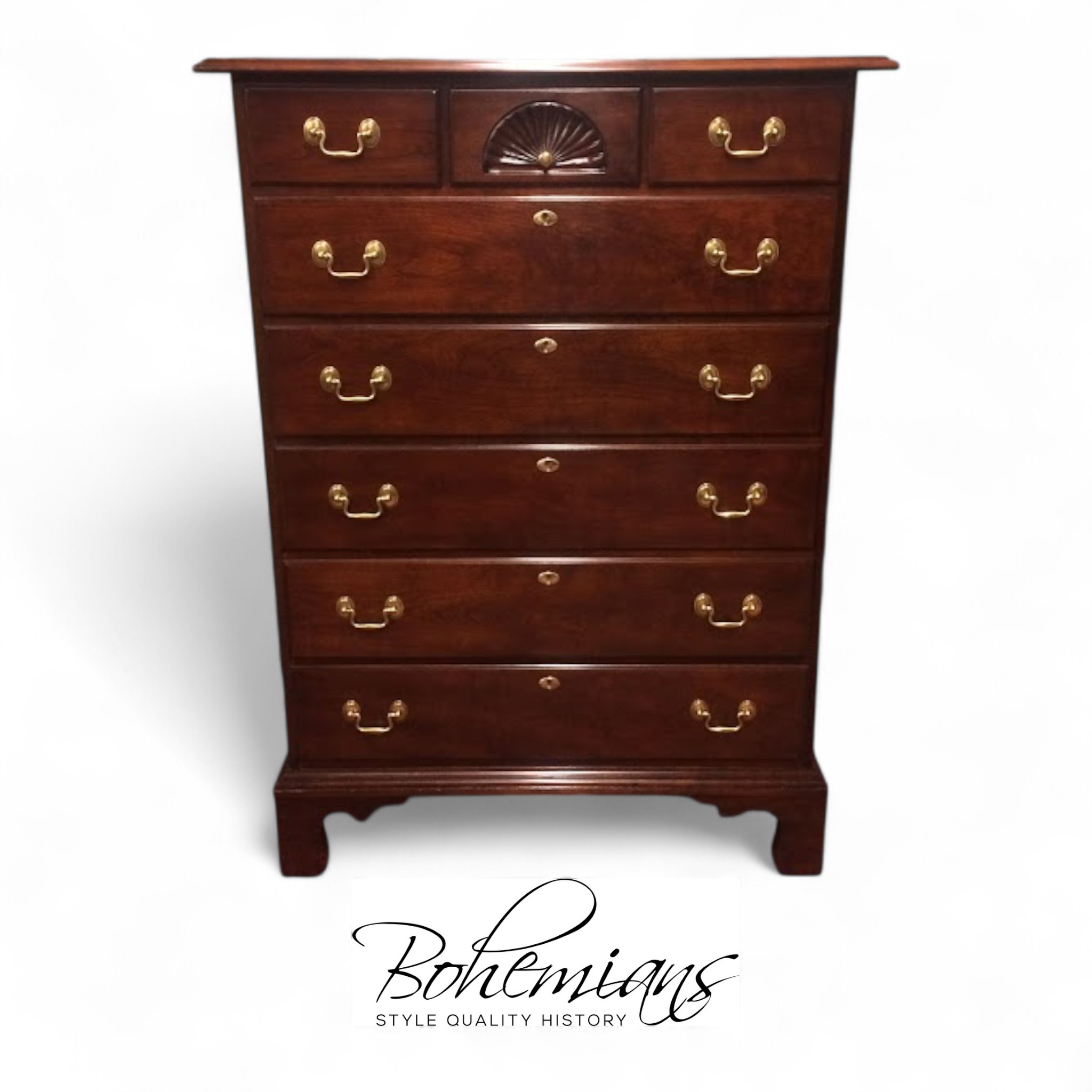 Vintage Tall Chest, Statton Furniture, Cherry Tall Chest