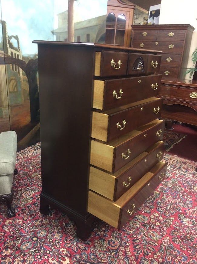 Vintage Tall Chest, Statton Furniture, Cherry Tall Chest - Image 8