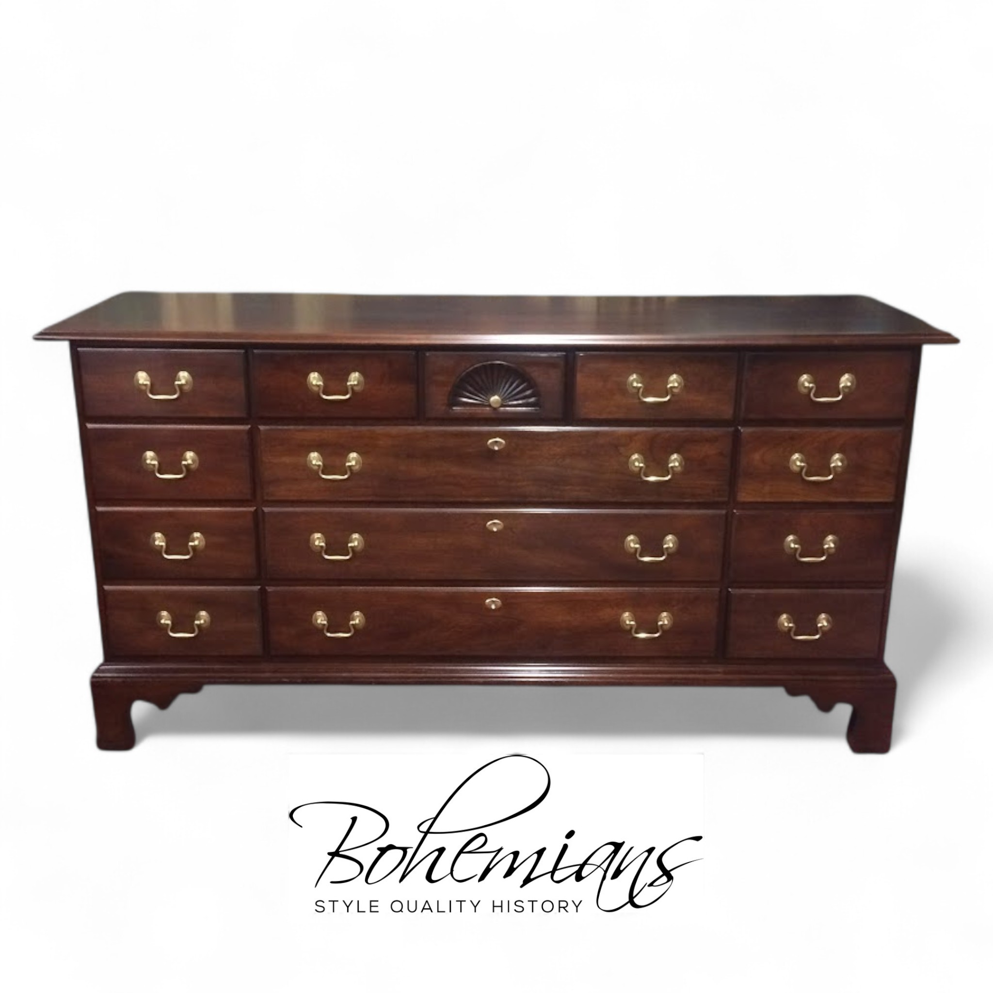 Vintage Dresser, Cherry Triple Dresser, Statton Furniture