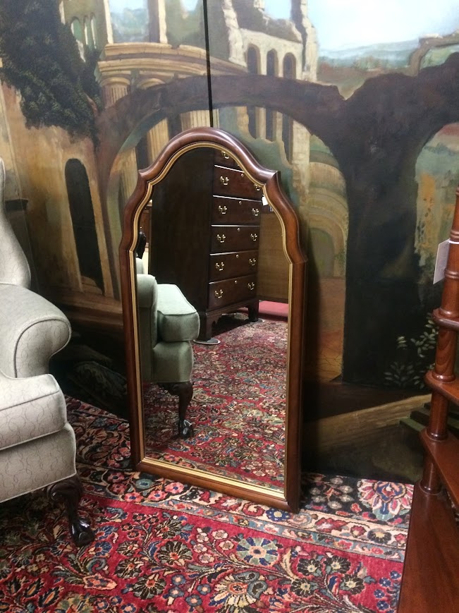 Vintage Cherry Mirror, Keyhole Mirror, Statton Furniture - Image 3