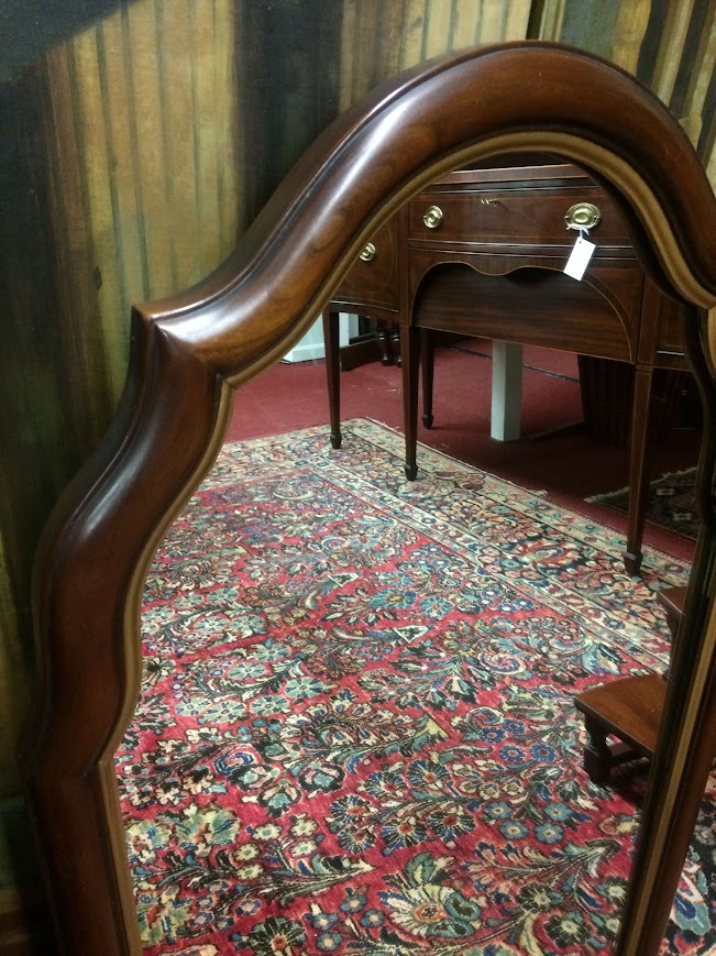 Vintage Cherry Mirror, Keyhole Mirror, Statton Furniture - Image 5