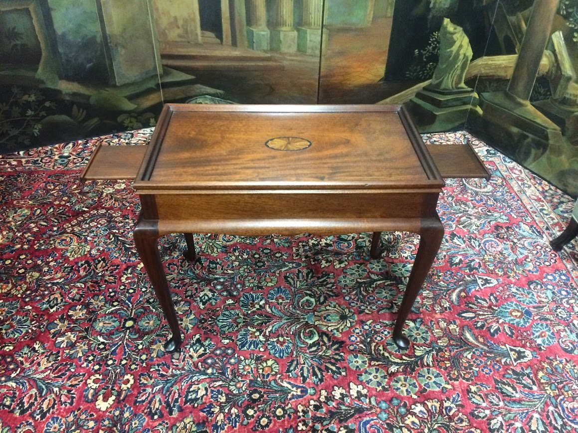 Vintage Tea Table, Stanley Furniture Tea Table, Inlaid Federal Table - Image 2
