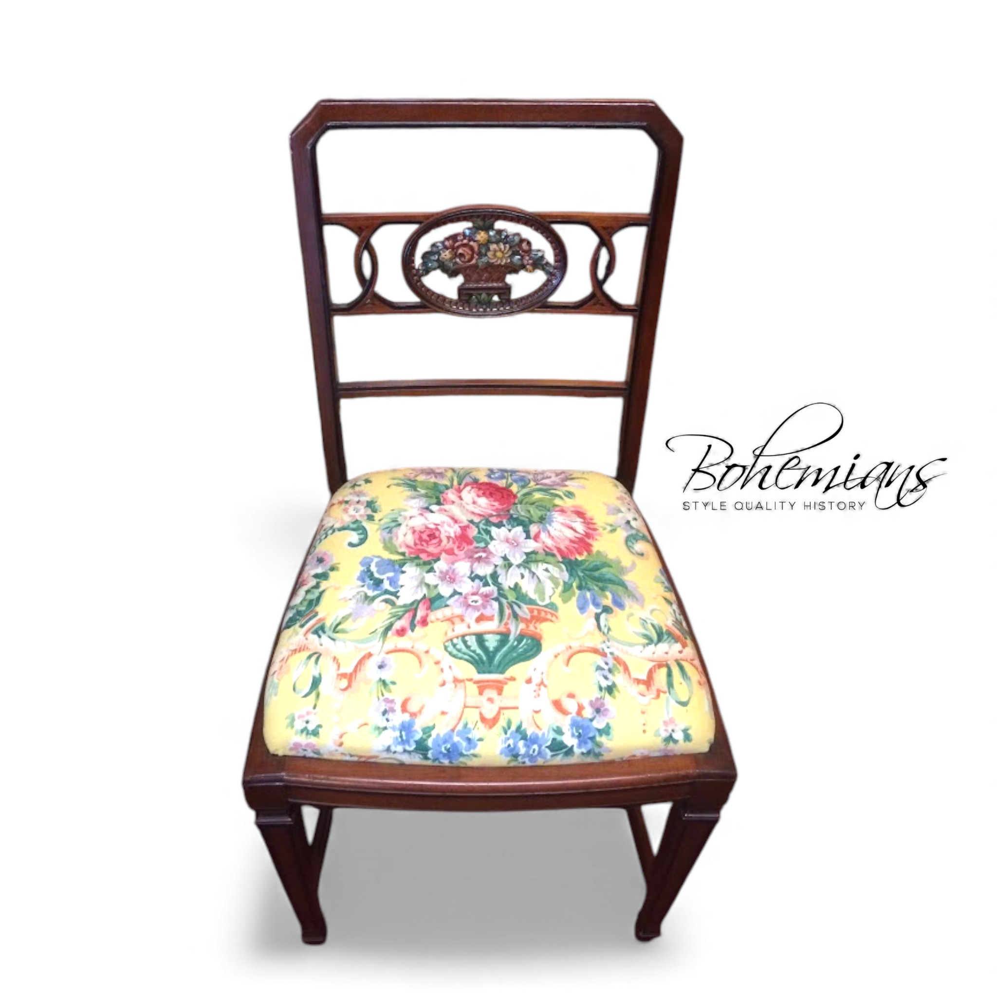 Antique Dining Chairs, Paine Furniture Company, Set of Four