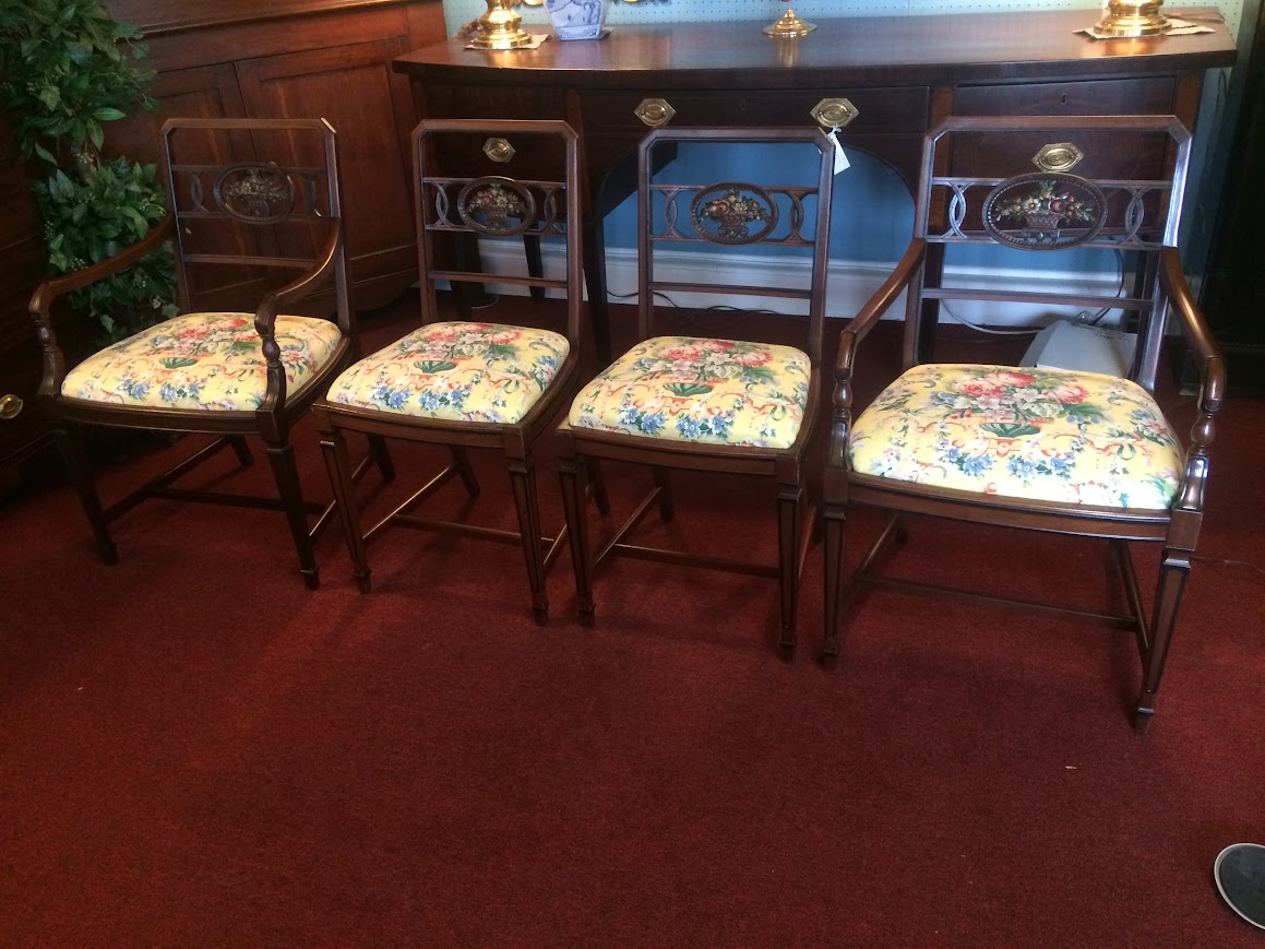 Antique Dining Chairs, Paine Furniture Company, Set of Four - Image 13