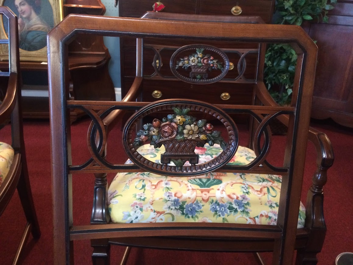 Antique Dining Chairs, Paine Furniture Company, Set of Four - Image 4