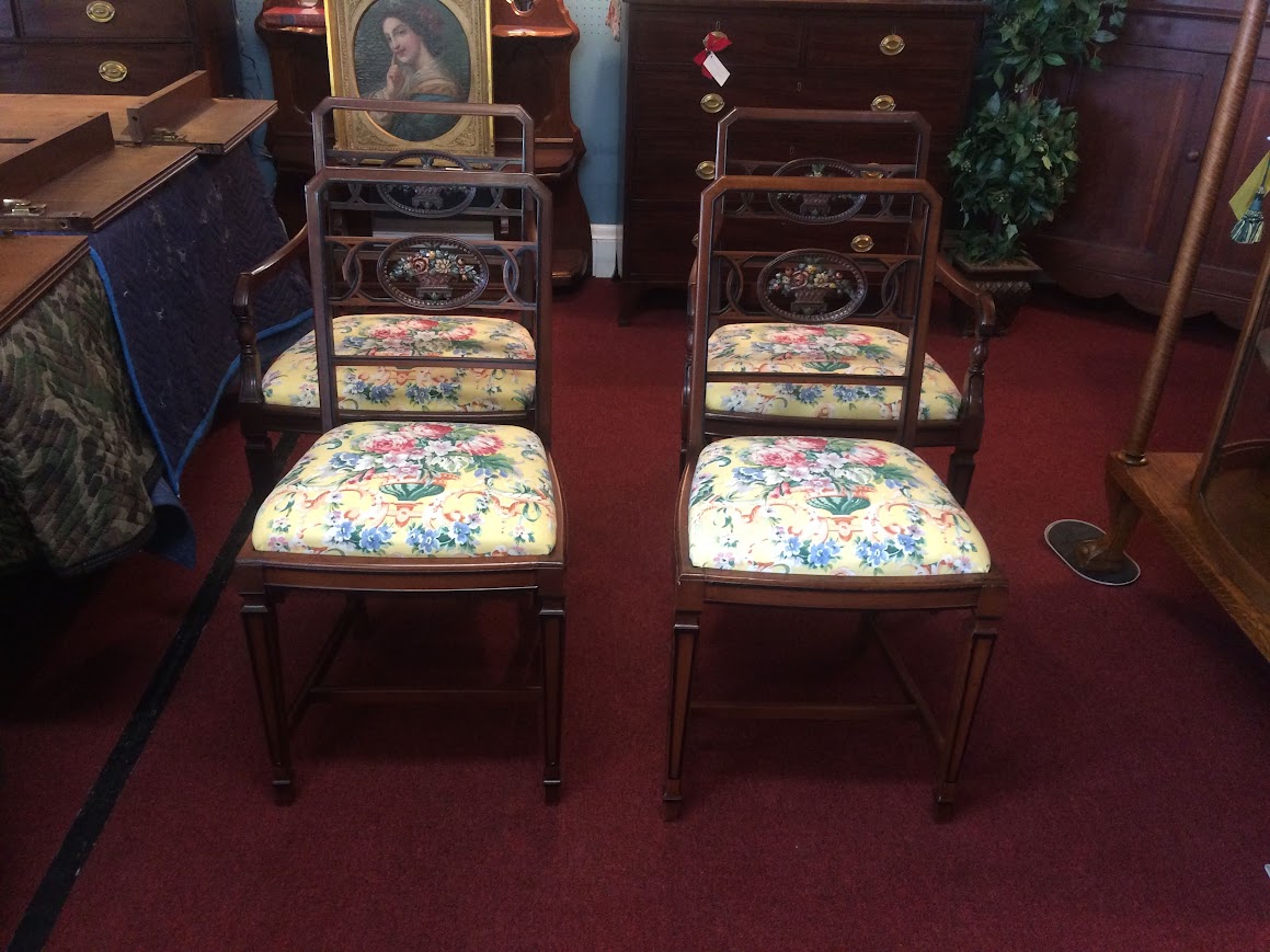Antique Dining Chairs, Paine Furniture Company, Set of Four - Image 8