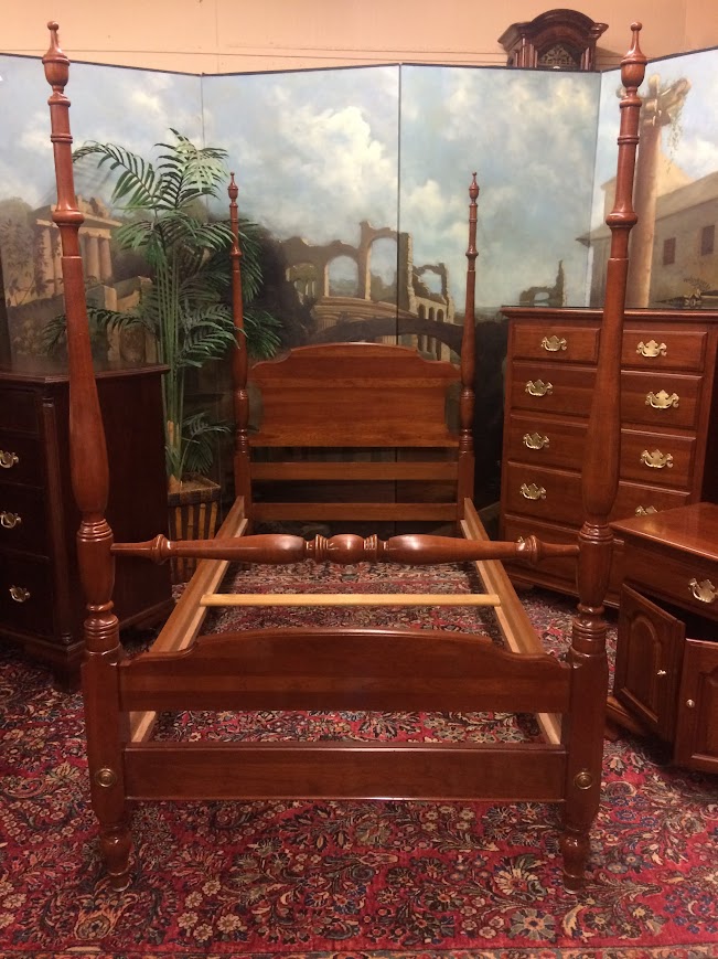 Vintage Poster Bed, Twin Size Poster Bed, Ethan Allen Furniture