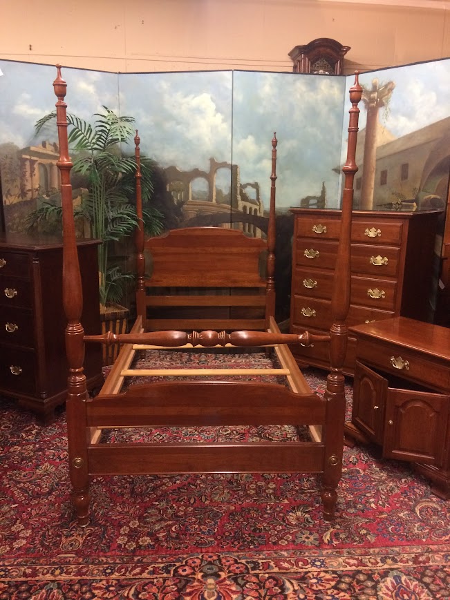 Vintage Poster Bed, Twin Size Poster Bed, Ethan Allen Furniture - Image 3