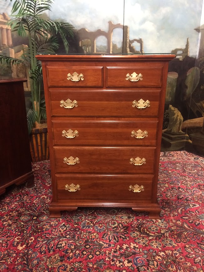 Vintage Chest of Drawers, Cherry Dresser, Ethan Allen Furniture - Image 3