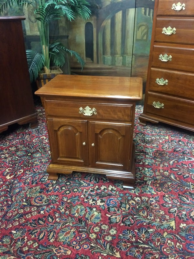 Vintage Ethan Allen Nightstand, Cherry Bedside Cabinet - Image 2