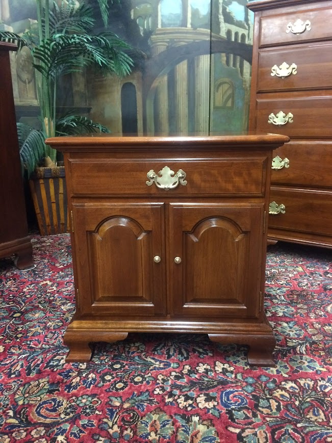 Vintage Ethan Allen Nightstand, Cherry Bedside Cabinet - Image 3