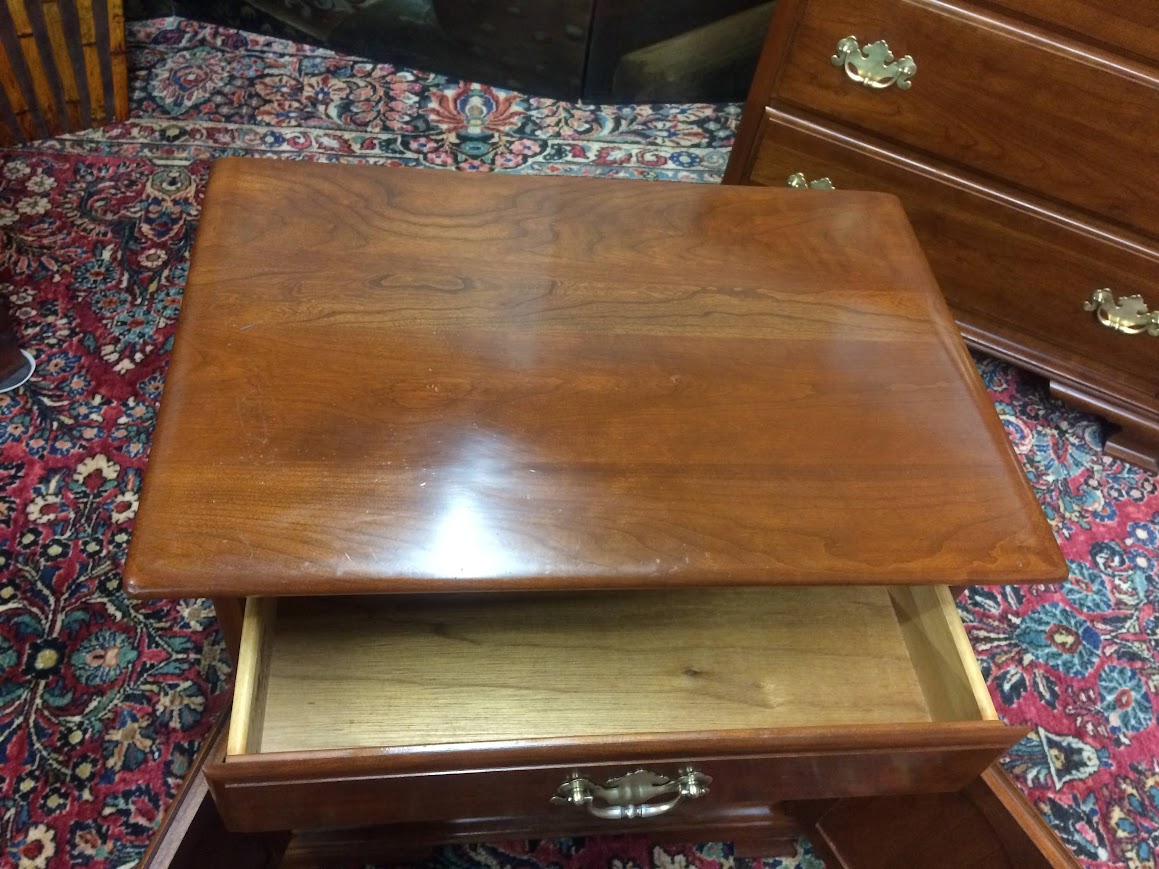 Vintage Ethan Allen Nightstand, Cherry Bedside Cabinet - Image 8