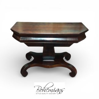 Antique Games Table, Empire Mahogany Games Table
