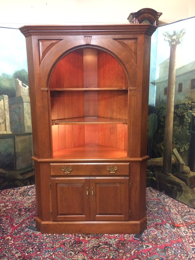 Vintage Corner Cabinet, Open Corner Cabinet, Custom Made - Image 10