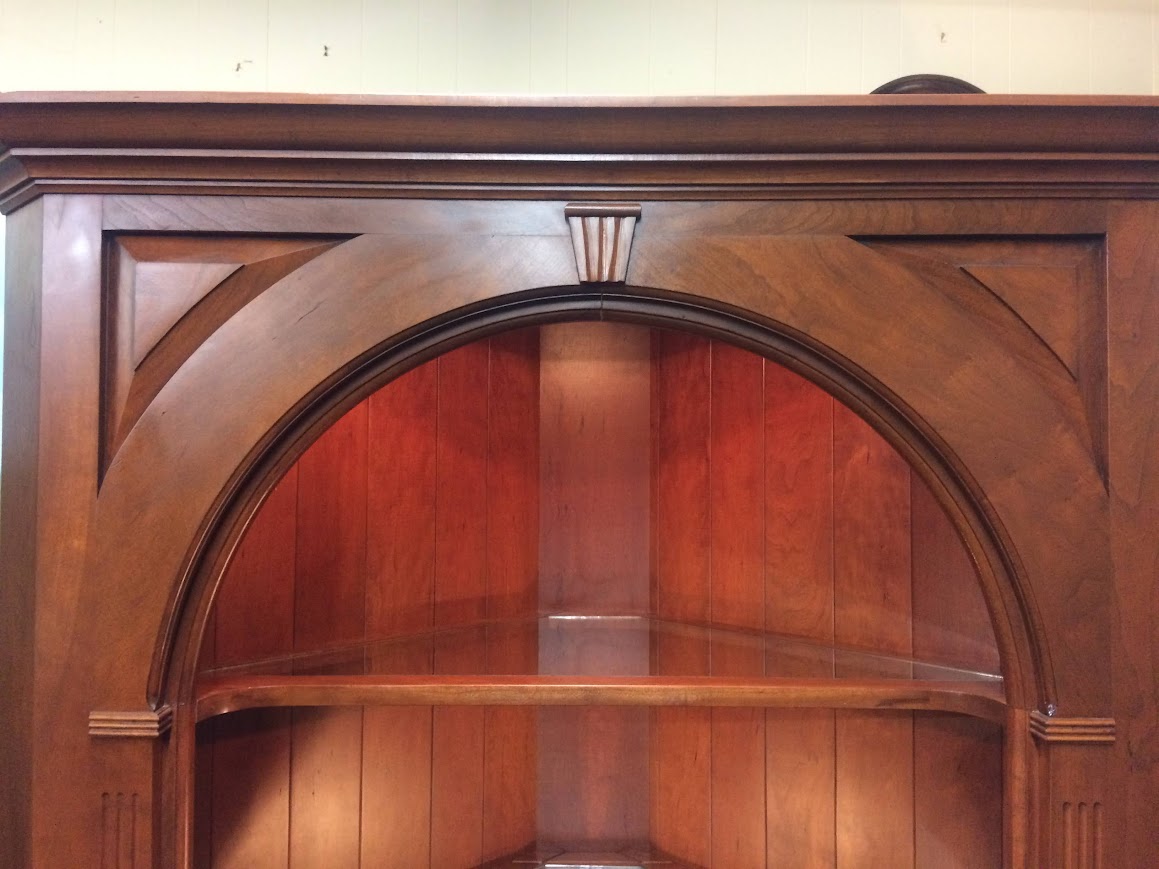 Vintage Corner Cabinet, Open Corner Cabinet, Custom Made - Image 7