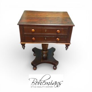 Antique Work Table, Cherry Empire Table