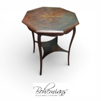 Inlaid Center Table, Accent Table with Inlaid Table