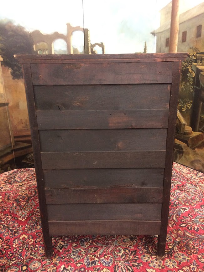 Antique Serpentine Chest, Satinwood Tall Dresser - Image 10