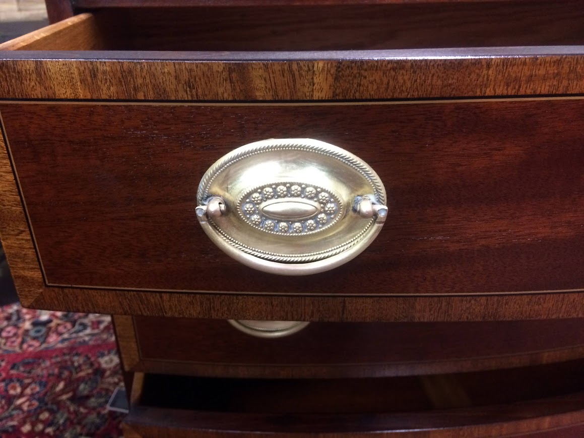 Vintage Banded Mahogany Dresser, Double Dresser - Image 13