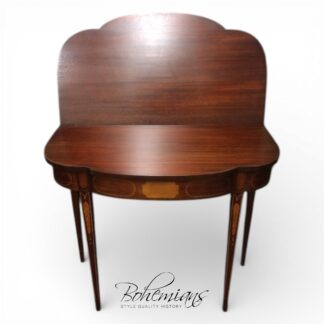 Vintage Games Table, Inlaid Federal Style Games Table