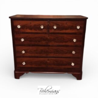 Antique Chest of Drawers, Mahogany 19th Century Dresser
