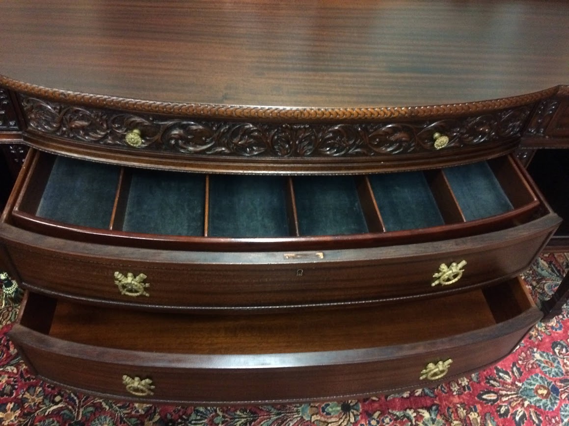 Antique Buffet, Mahogany Sideboard, Federal Revival Furniture - Image 12