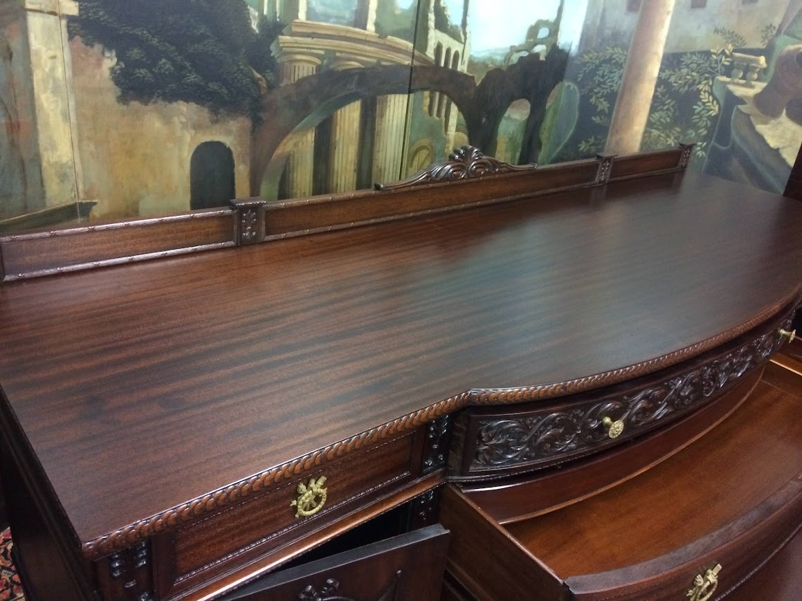 Antique Buffet, Mahogany Sideboard, Federal Revival Furniture - Image 14