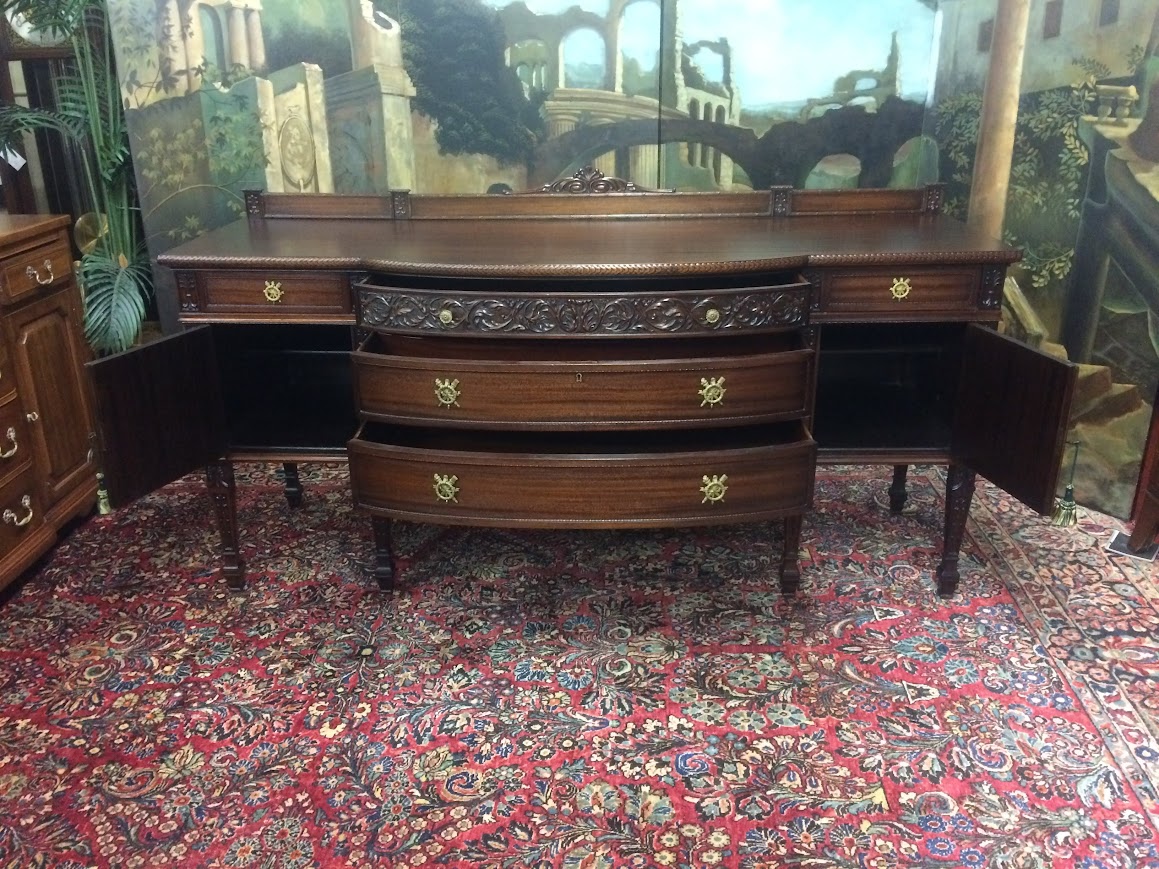 Antique Buffet, Mahogany Sideboard, Federal Revival Furniture - Image 15