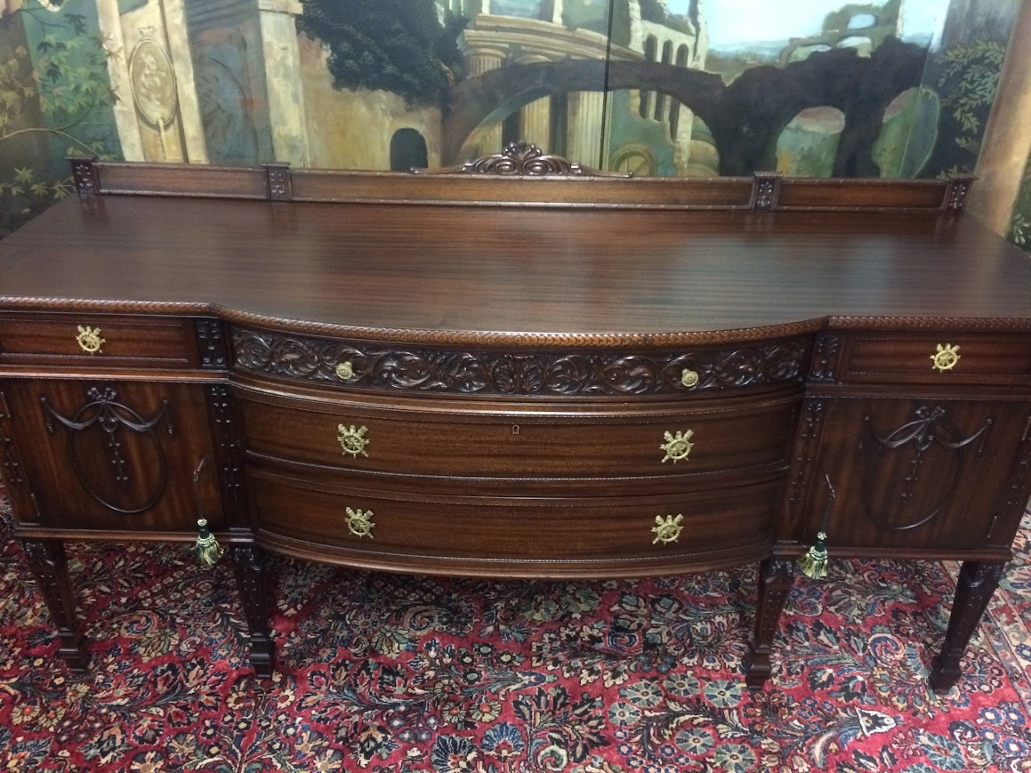 Antique Buffet, Mahogany Sideboard, Federal Revival Furniture - Image 4