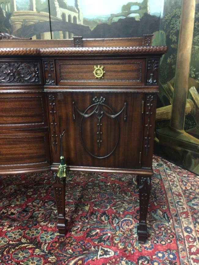 Antique Buffet, Mahogany Sideboard, Federal Revival Furniture - Image 5