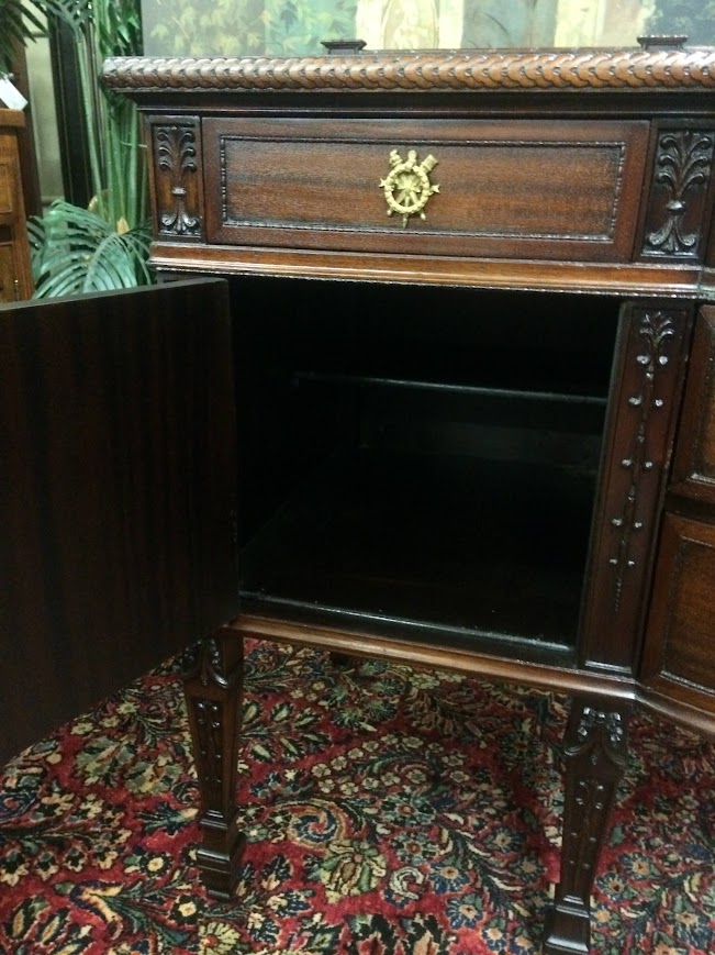 Antique Buffet, Mahogany Sideboard, Federal Revival Furniture - Image 9