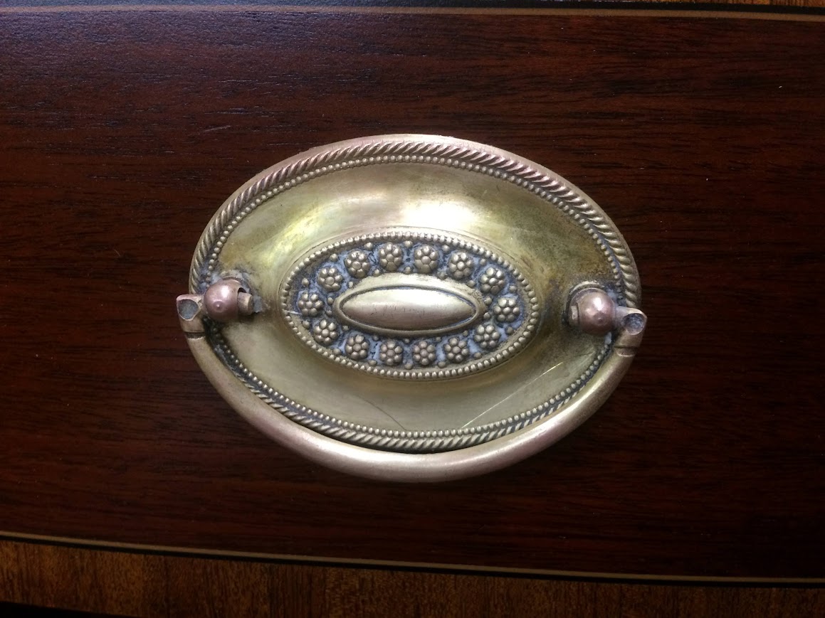 Vintage Banded Mahogany Tall Chest, Chest of Drawers, Chest on Chest - Image 9