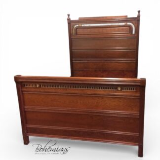 Antique Victorian Bed, Walnut Bedframe, Full Size