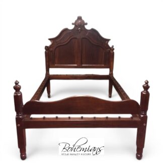 Antique Bed, Victorian Walnut Bed, Three Quarters Bed
