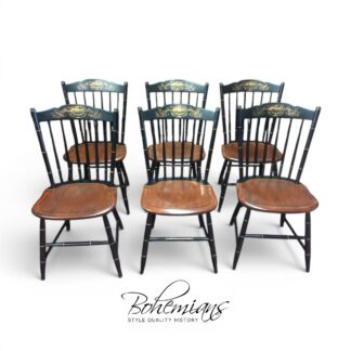 Vintage Dining Chairs, Hitchcock Furniture, Set of Six Chairs