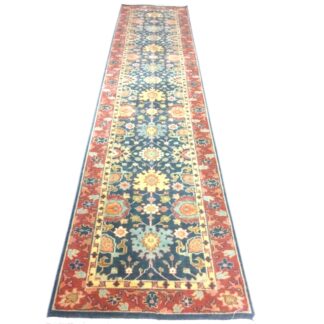 Vintage Rug Runner, Obeetee Runner, Colonial Williamsburg Collection