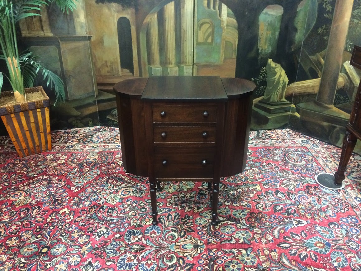 Martha Washington Sewing Stand, Antique Sewing Stand - Image 3