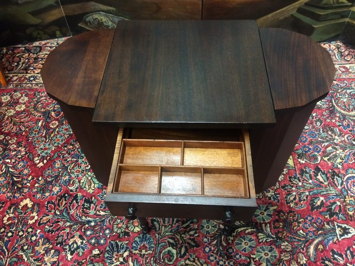 Martha Washington Sewing Stand, Antique Sewing Stand - Image 4