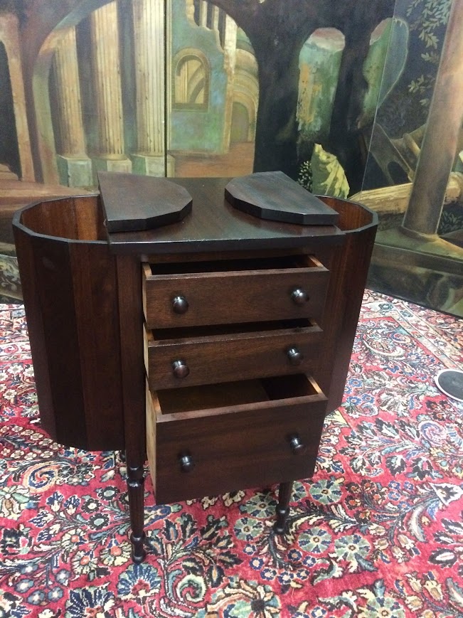 Martha Washington Sewing Stand, Antique Sewing Stand - Image 8