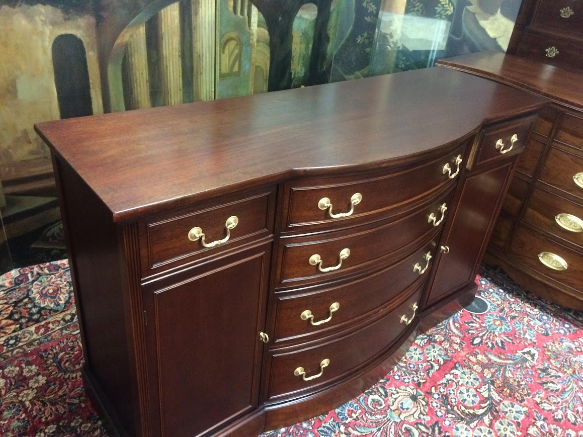Vintage Mahogany Buffet, Federal Revival Server - Image 4