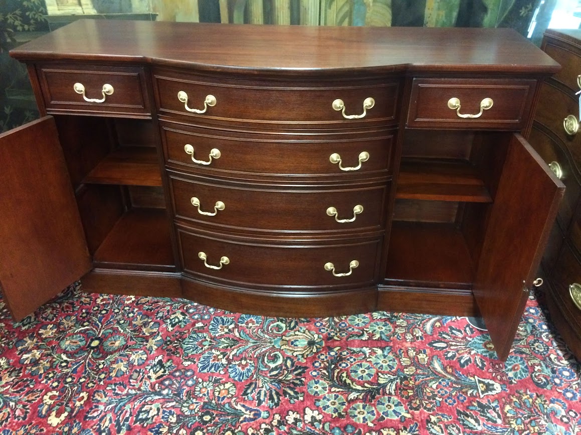 Vintage Mahogany Buffet, Federal Revival Server - Image 5