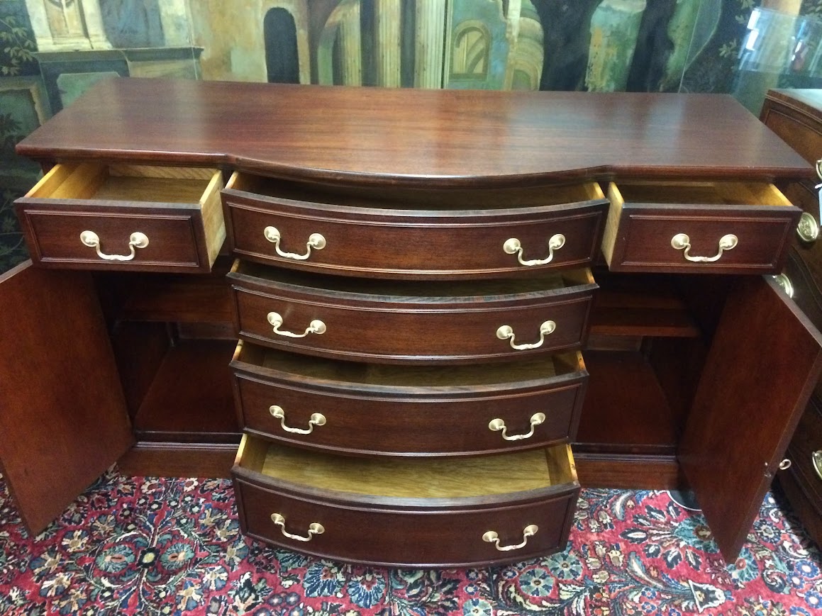 Vintage Mahogany Buffet, Federal Revival Server - Image 6