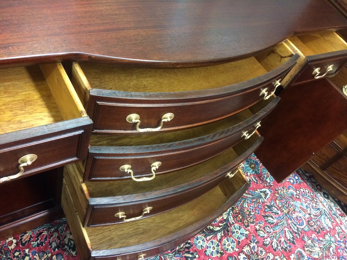 Vintage Mahogany Buffet, Federal Revival Server - Image 8