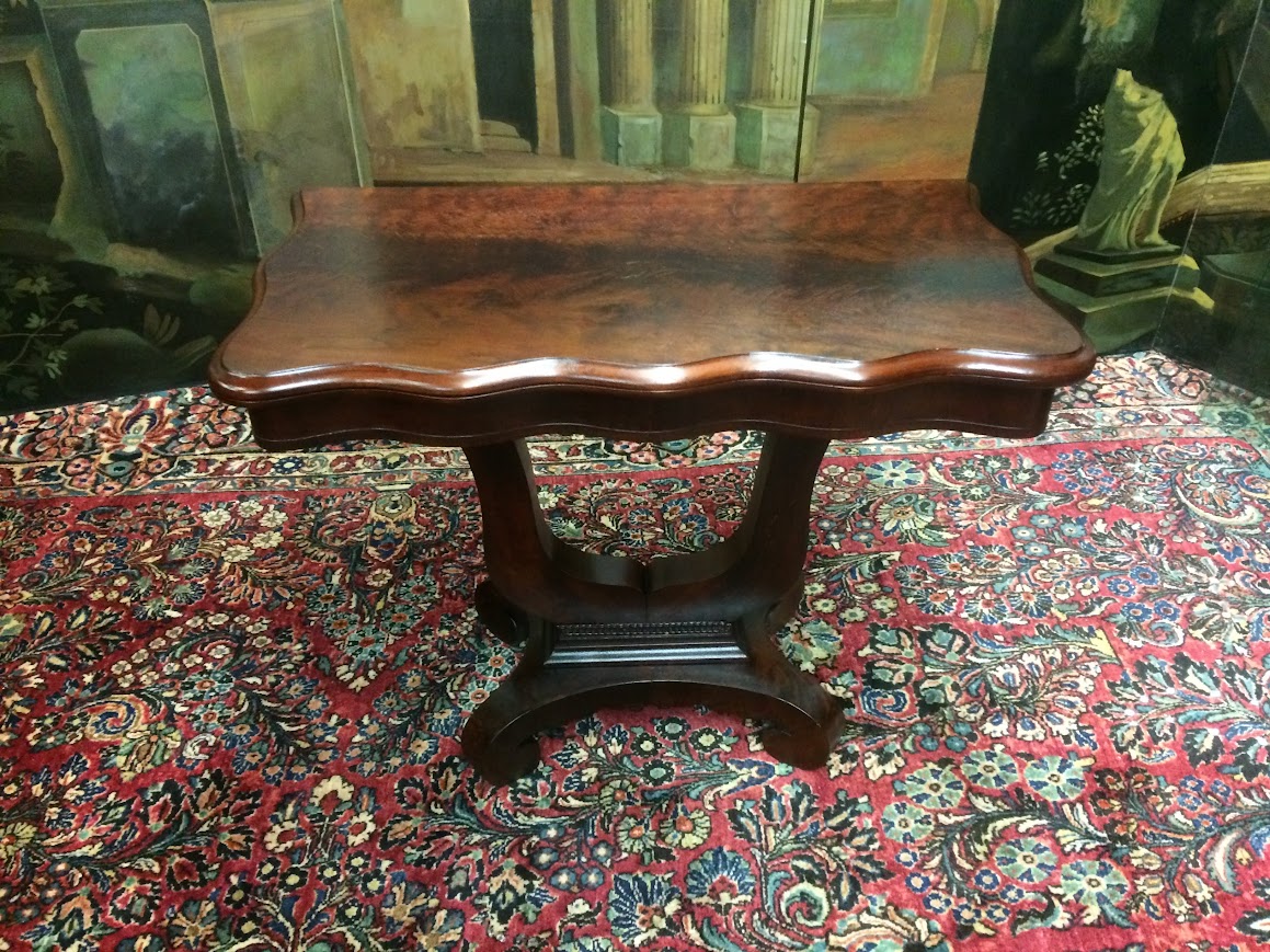 Antique Games Table, Empire Games Table - Image 2