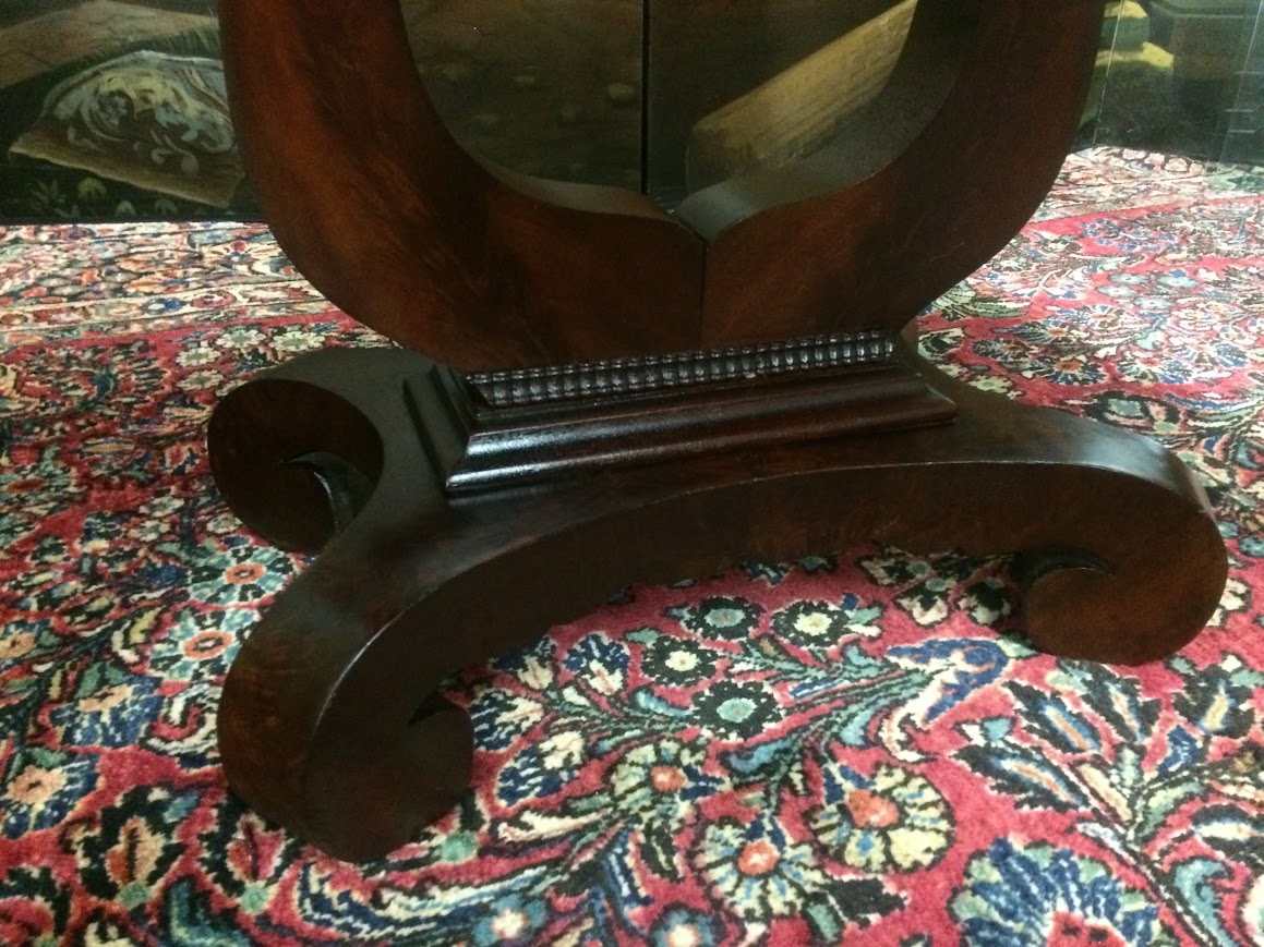 Antique Games Table, Empire Games Table - Image 11