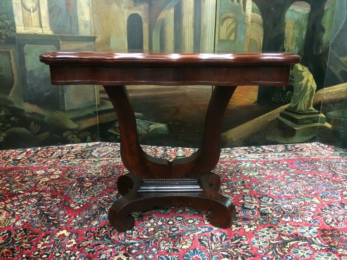 Antique Games Table, Empire Games Table - Image 3
