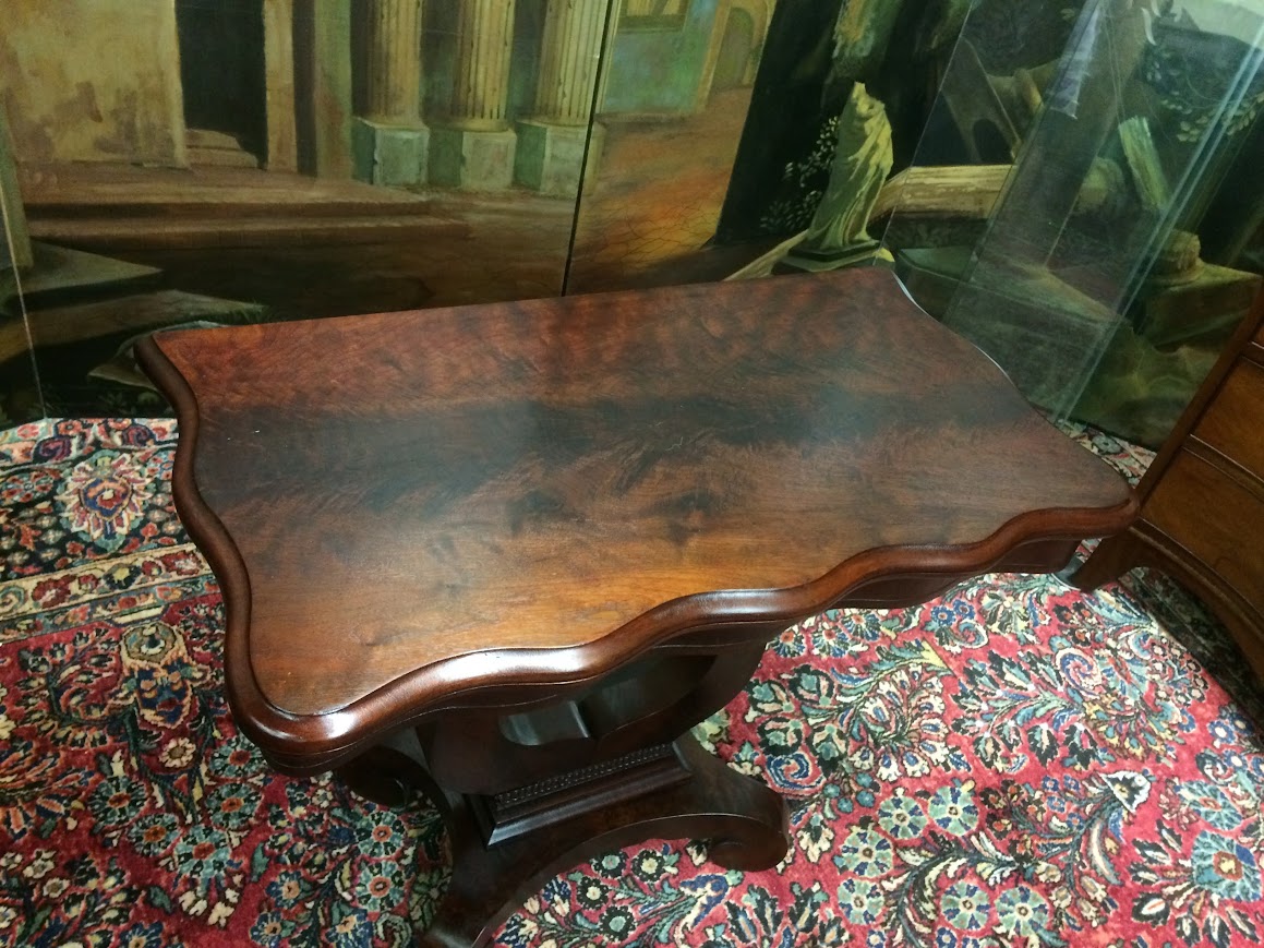 Antique Games Table, Empire Games Table - Image 4