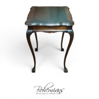 Vintage Mahogany Accent Table, Tall Stand
