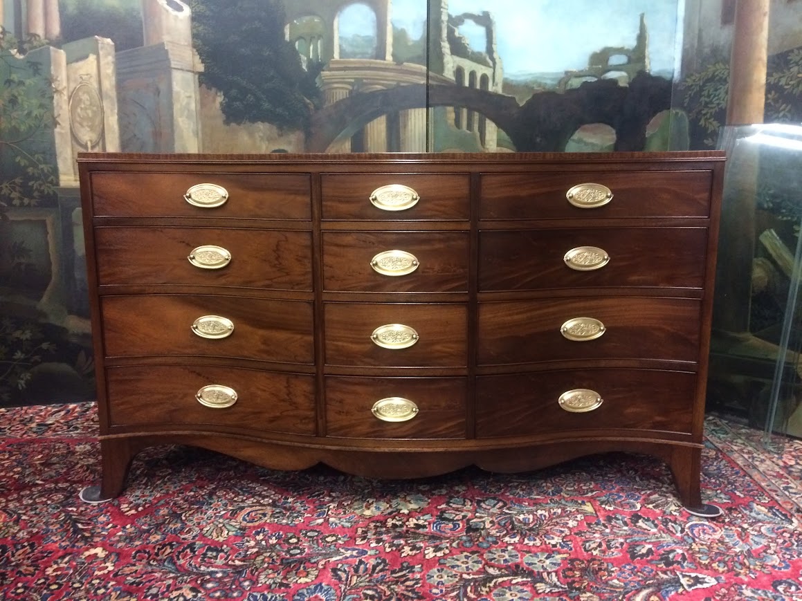 Vintage Dresser, Serpentine Dresser, Henredon Furniture - Image 2