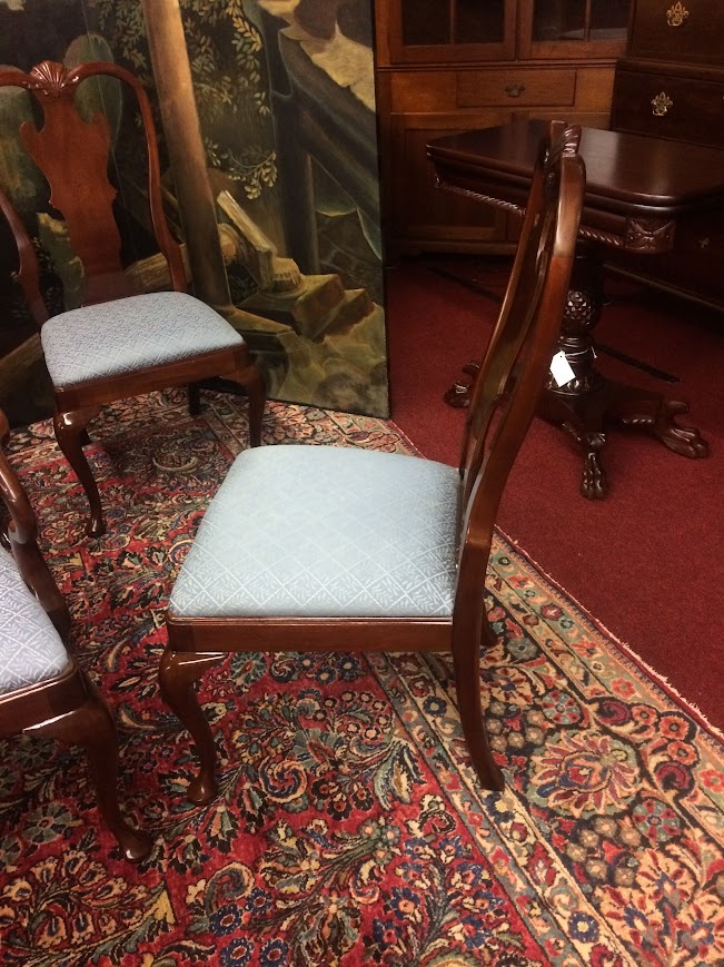 Vintage Queen Anne Dining Chairs, Henredon Furniture, Set of Eight - Image 11